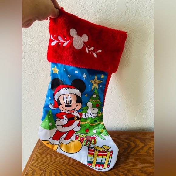 Disney Christmas 20 in Mickey Mouse Christmas Tree Stocking - Picture 2 of 9